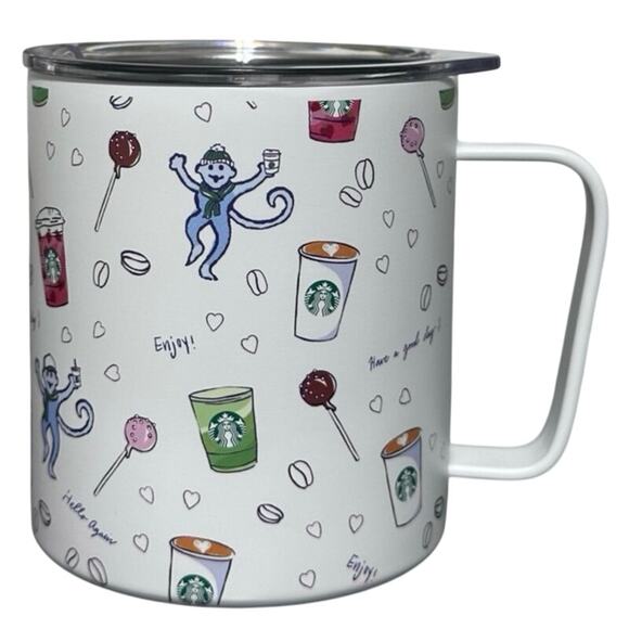 Starbucks x Roller Rabbit Limited Edition Coffeehouse Bonanza 12oz SS Mug - Picture 2 of 6